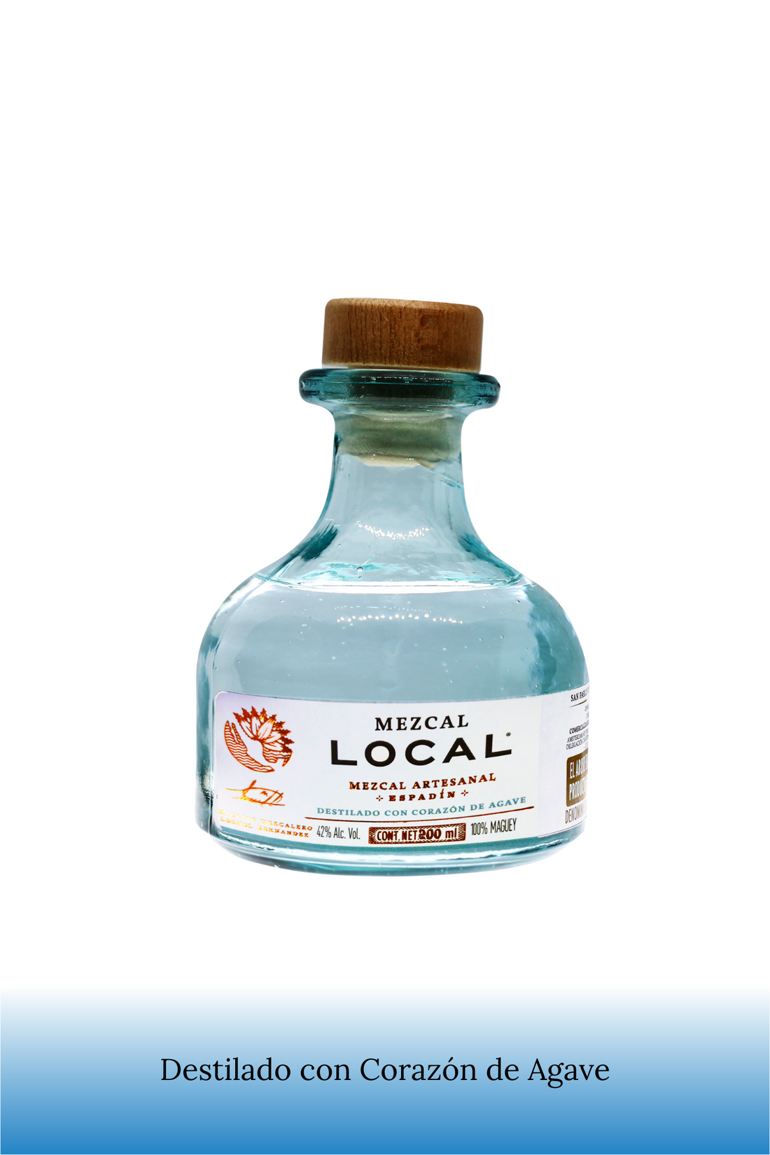 MEZCAL LOCAL® Artisanal Mezcal Espadín Distilled with Agave Heart 200ml