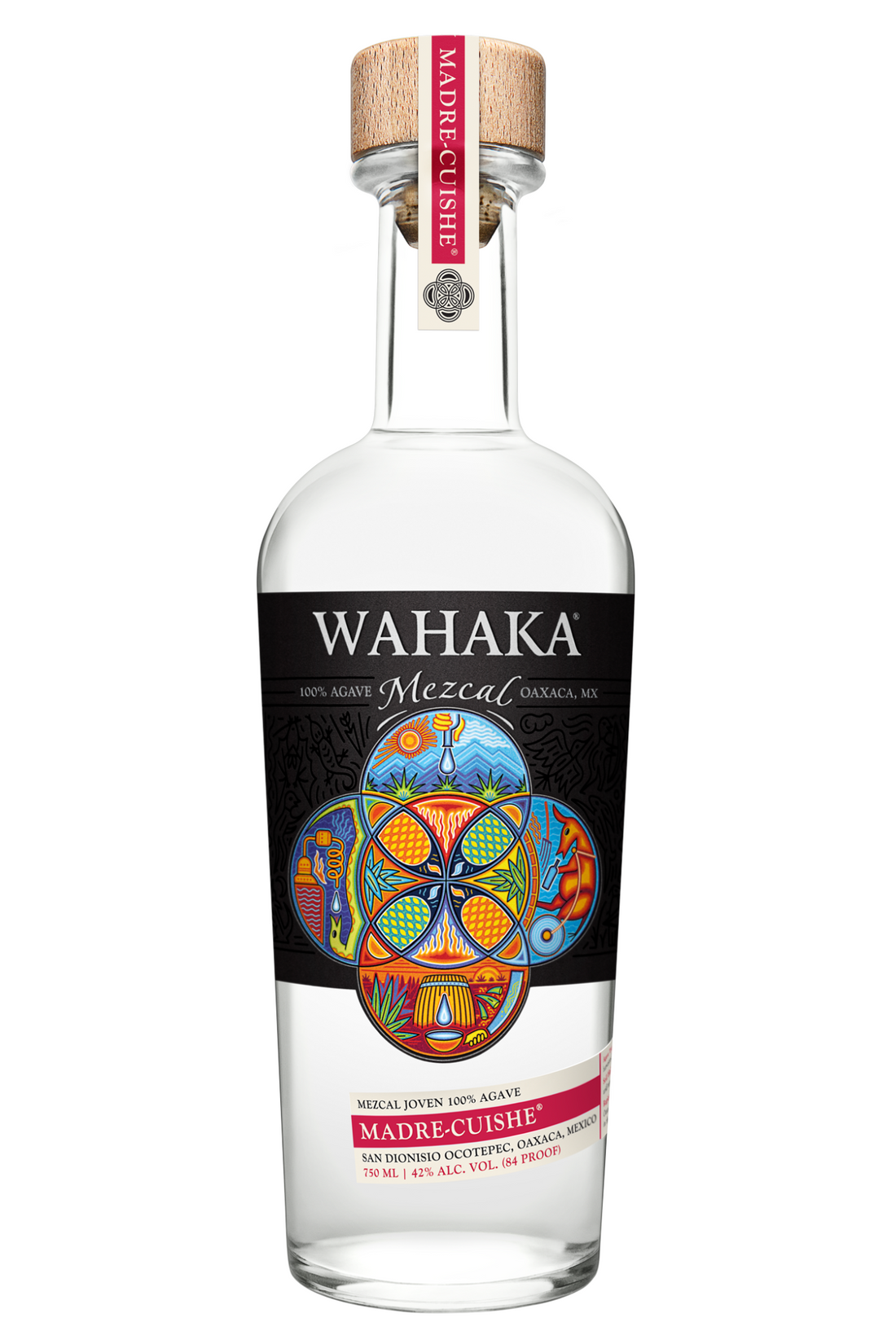 Mezcal Artesanal WAHAKA Madre Cuishe 750ml